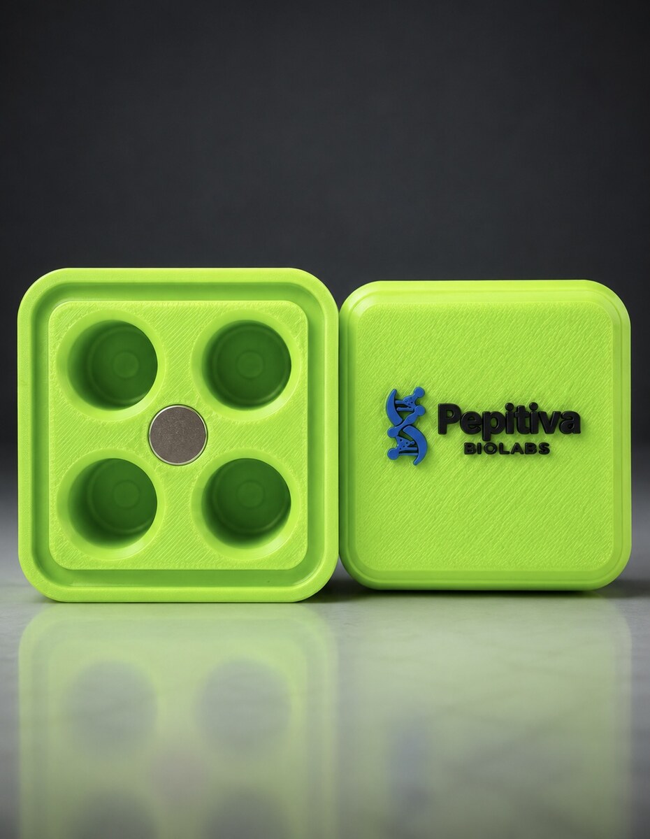 Peptide Storage Case 3ml 4 vials — Magnetic Closure